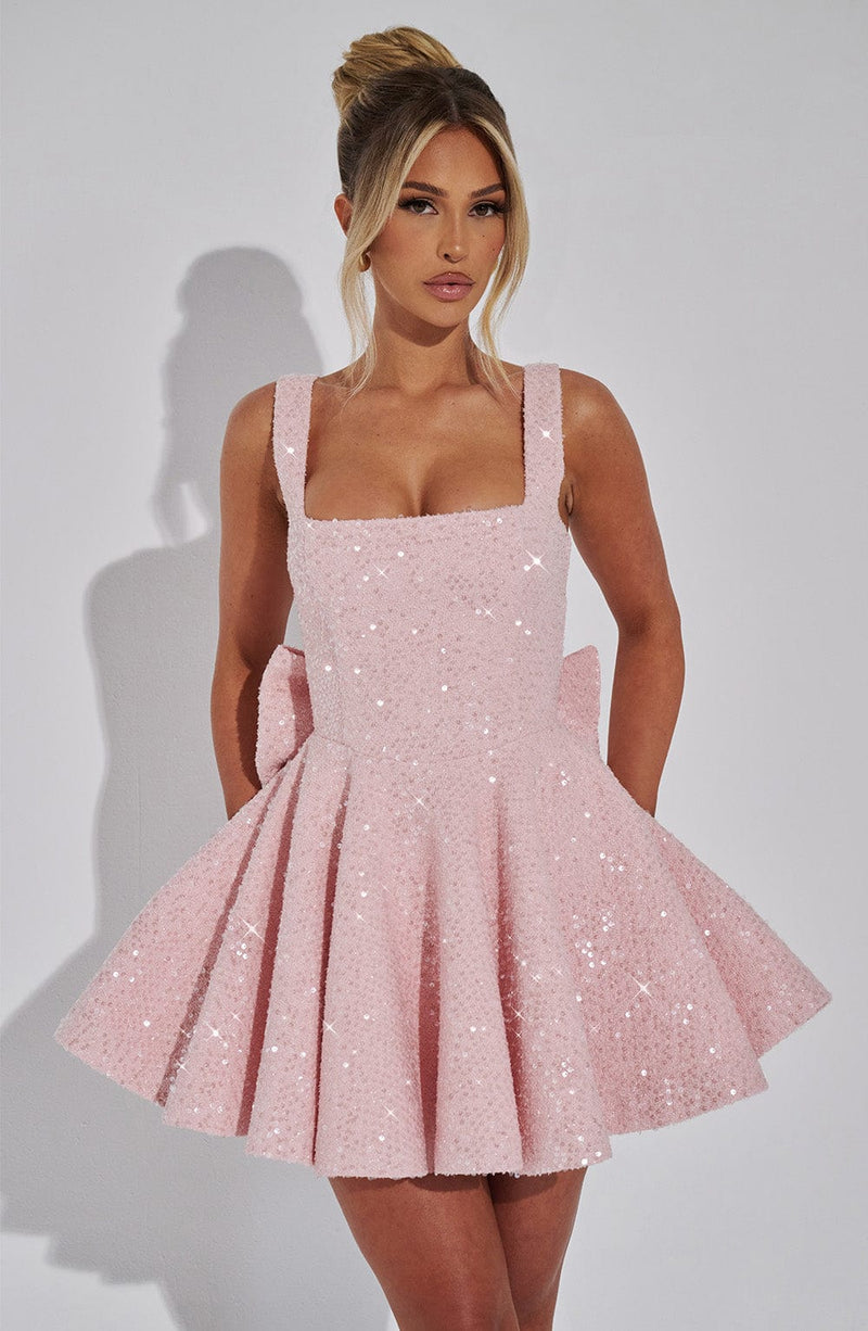 Seraphina - Blush Mini-Kleid