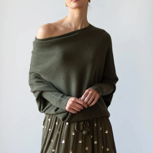 Amara  Eleganter asymmetrischer Pullover