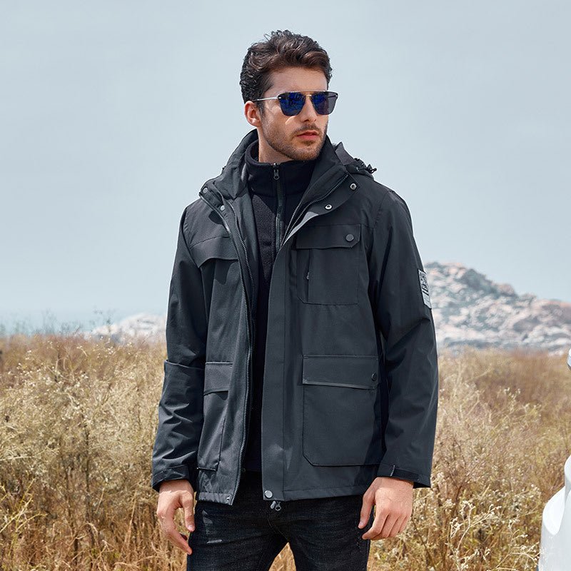 Dustan - 2 - teiliges Set mit Outdoor - Jacke und Unisex - Innensweatshirt - Livezo