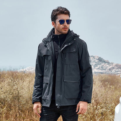 Dustan - 2 - teiliges Set mit Outdoor - Jacke und Unisex - Innensweatshirt - Livezo