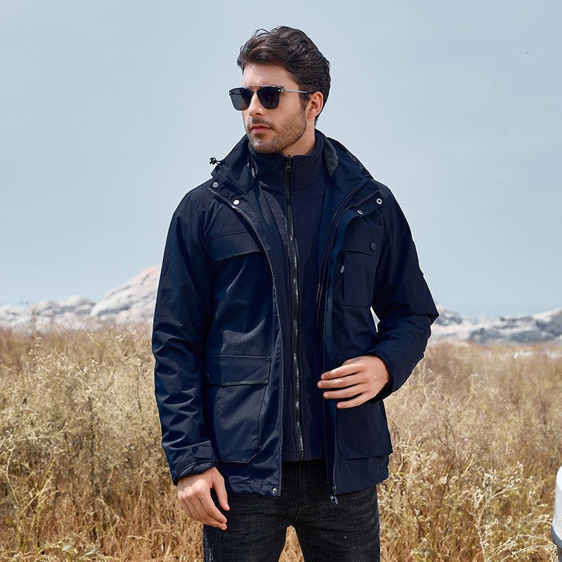 Dustan - 2 - teiliges Set mit Outdoor - Jacke und Unisex - Innensweatshirt - Livezo