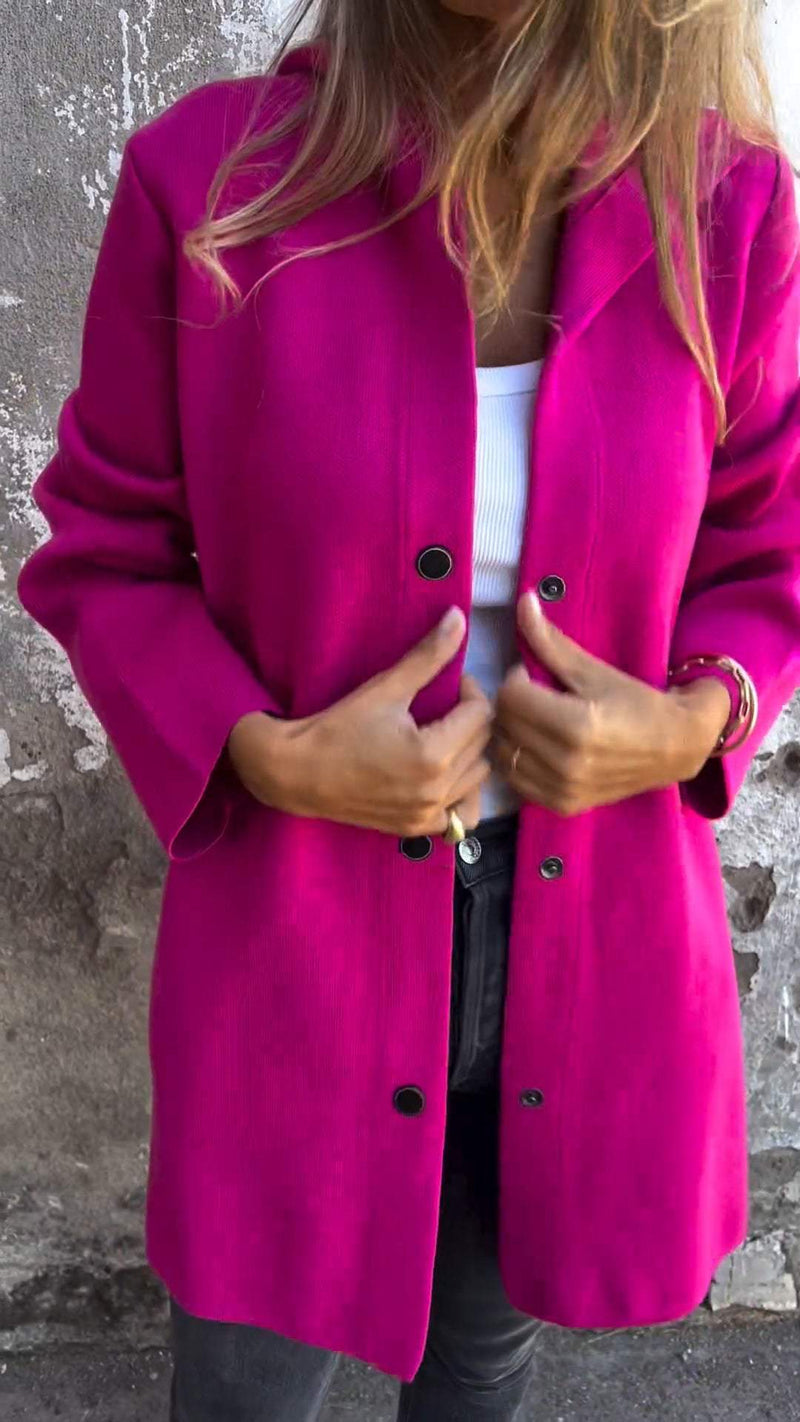 Violetta - Lässiger einreihiger Blazer mit Kapuze