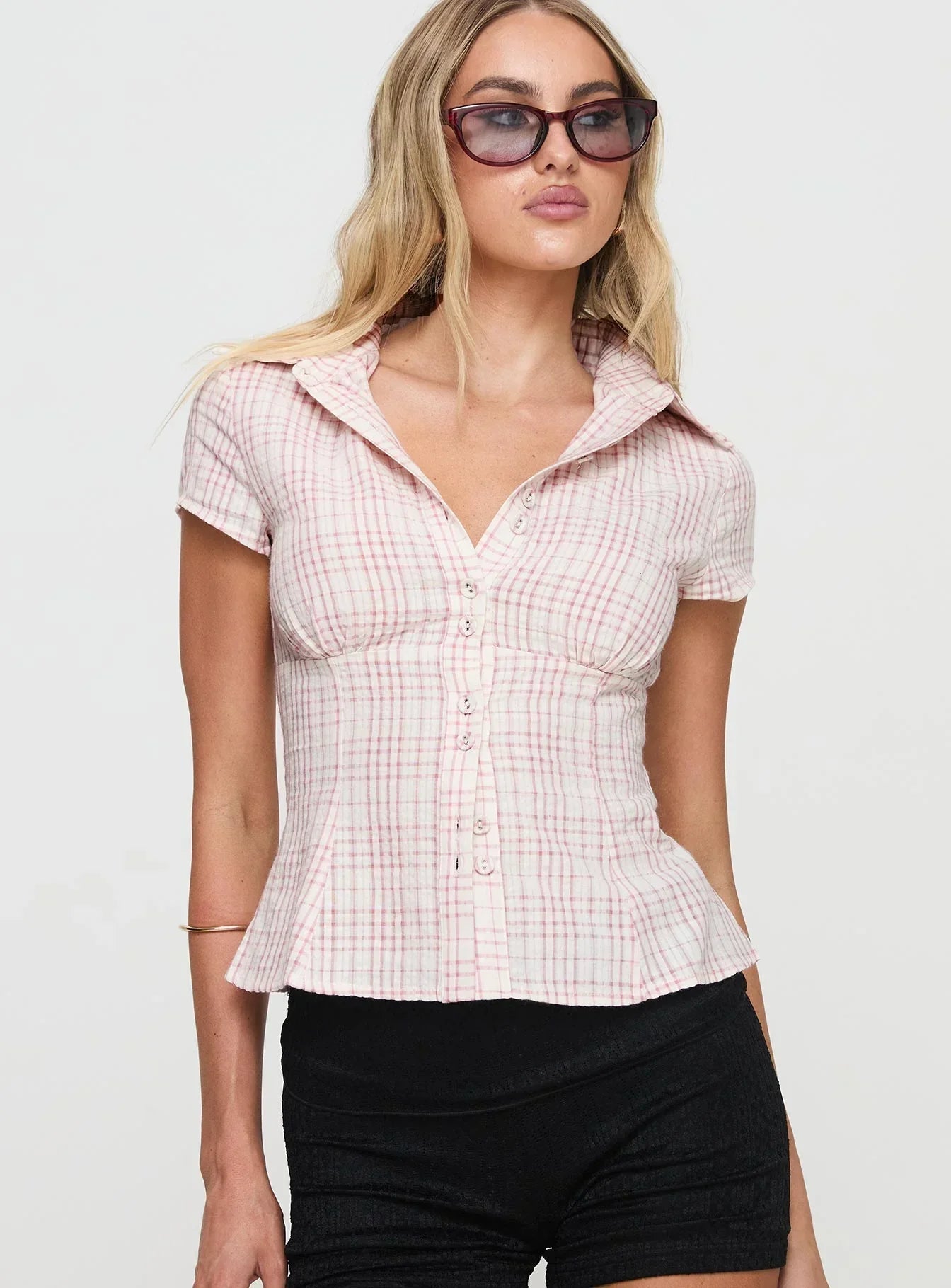 Seidig Locker Geschnittene Bluse für Mühelosen Alltags-Chic