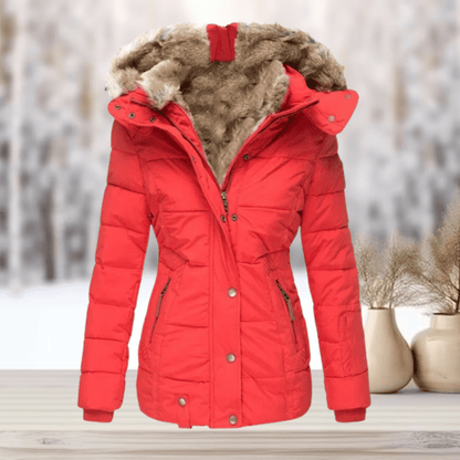 Edda - Elegante Winter - Pelzjacke mit Kapuze 2024 - Livezo