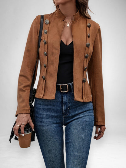 Elara | Wildleder - Doppelreiher - Jacke - Livezo