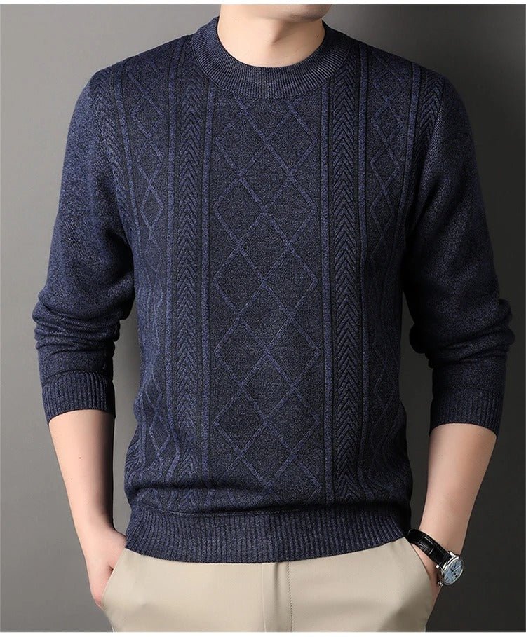 Elegant Men’s Knitted Sweater - Harren Cole