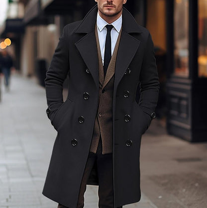 Elegant Men's Wool Coat - Harren Cole
