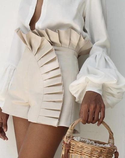 Elegant Ruffle Shorts - Verspielt. Feminin. Schick. - Livezo