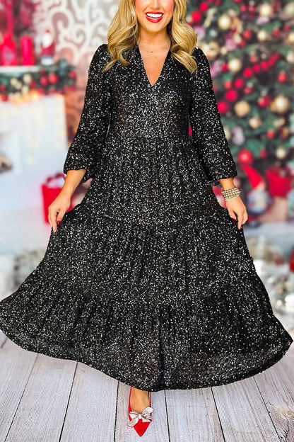Elegant Sequin Dress - Strahle hell! - Livezo