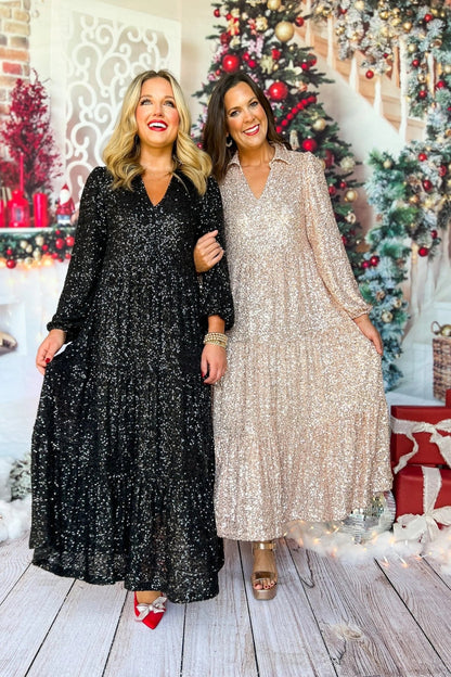 Elegant Sequin Dress - Strahle hell! - Livezo