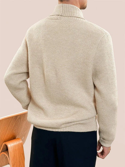 Elegant Shawl Collar Cardigan - Harren Cole