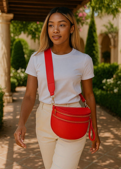 Elegante Leder - Bauchtasche für freihändigen Stil - Livezo