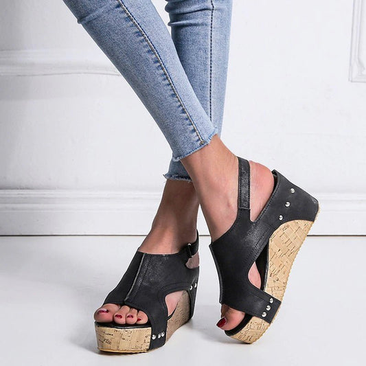 Elegante rutschfeste Keilabsatzschuhe für Damen - Livezo