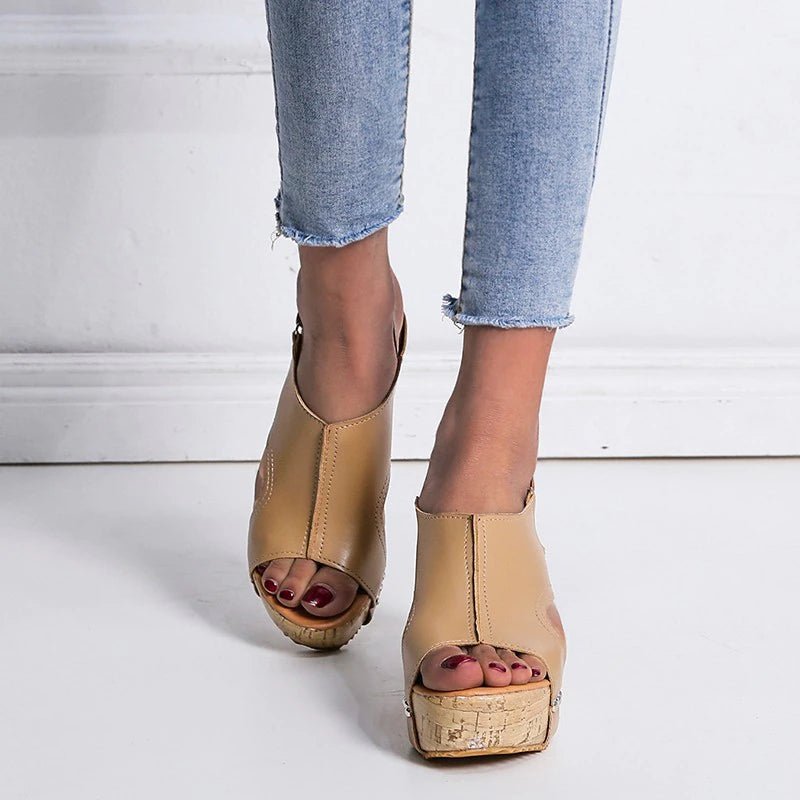 Elegante rutschfeste Keilabsatzschuhe für Damen - Livezo