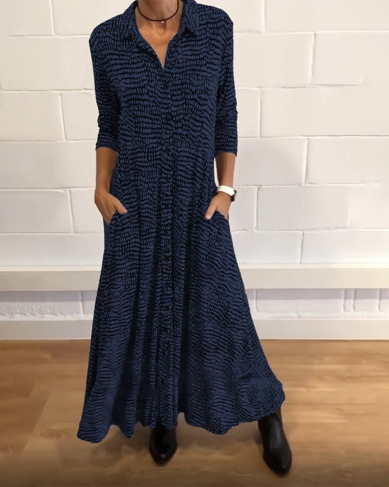 Elegantes Damenkleid mit Taschen - Livezo