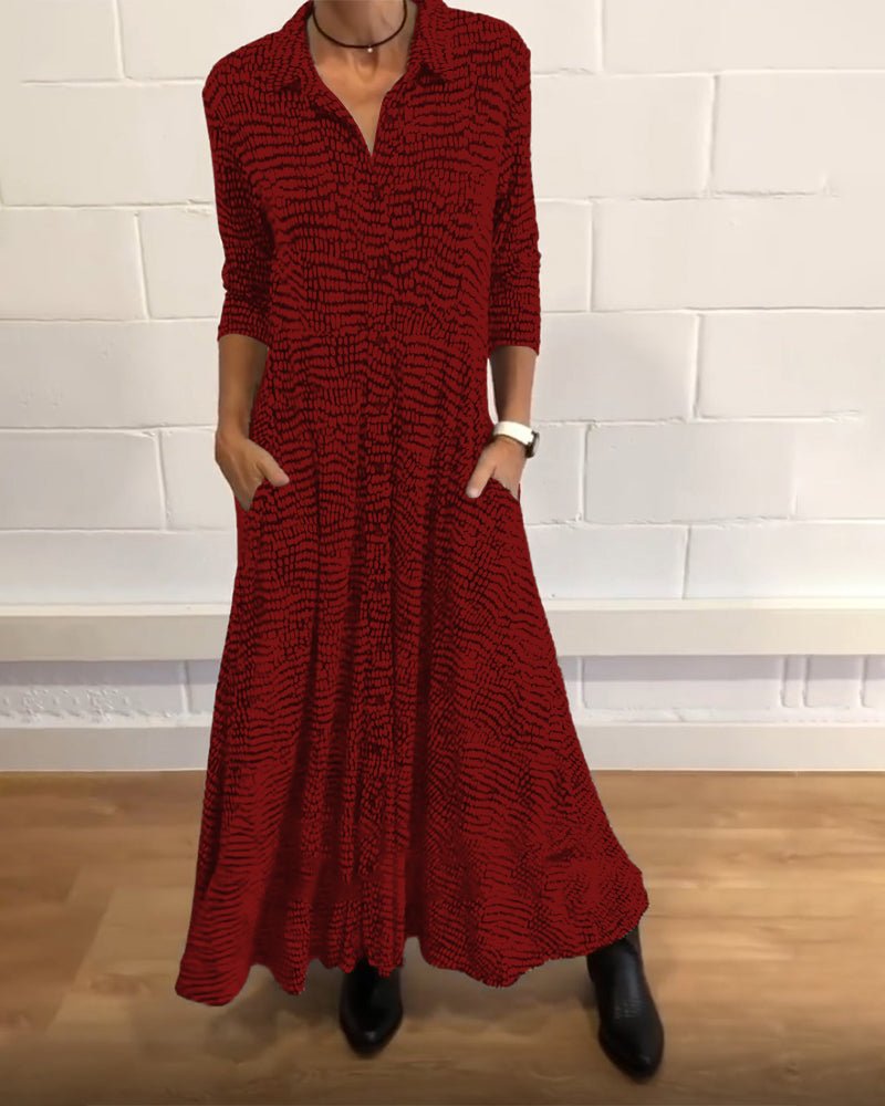 Elegantes Damenkleid mit Taschen - Livezo