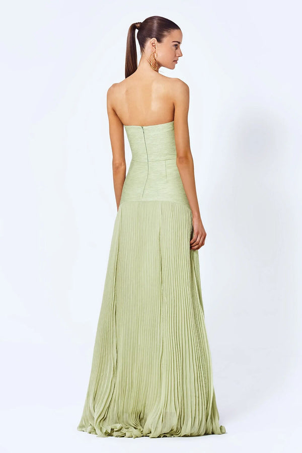 Elegantes, fließendes grünes Maxikleid für Sommertage - Livezo