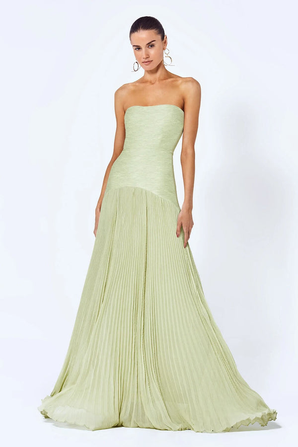 Elegantes, fließendes grünes Maxikleid für Sommertage - Livezo