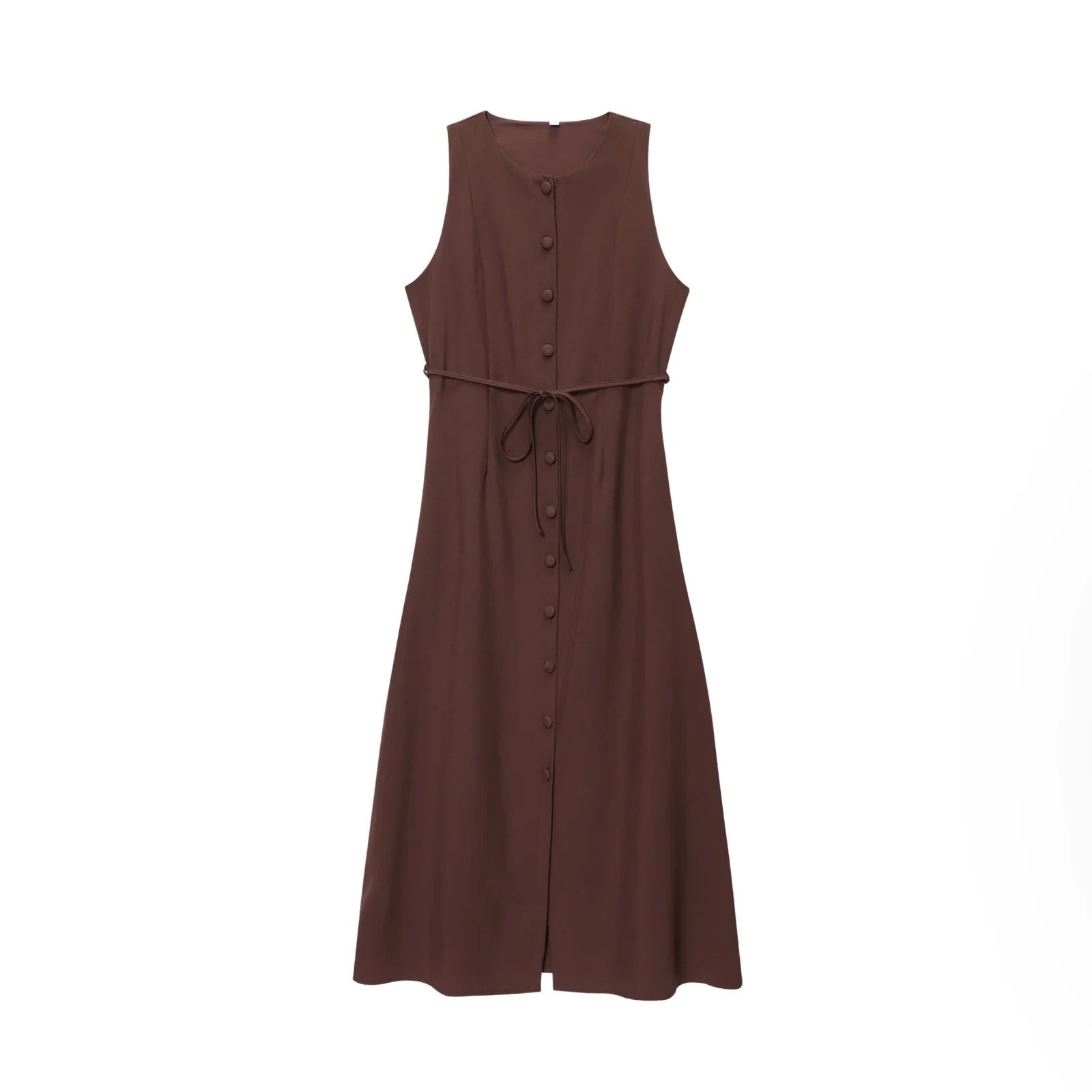 Elegantes Weißes Hemdkleid in Midilänge - Livezo