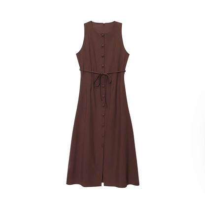 Elegantes Weißes Hemdkleid in Midilänge - Livezo