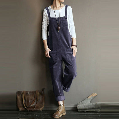 Eloise - Retro - Stil Cord - Overall - Livezo