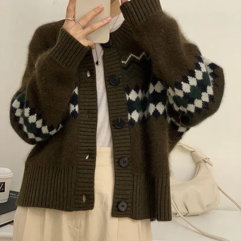 Elvira - Warmer einreihiger Strickpullover für den Herbst - Livezo