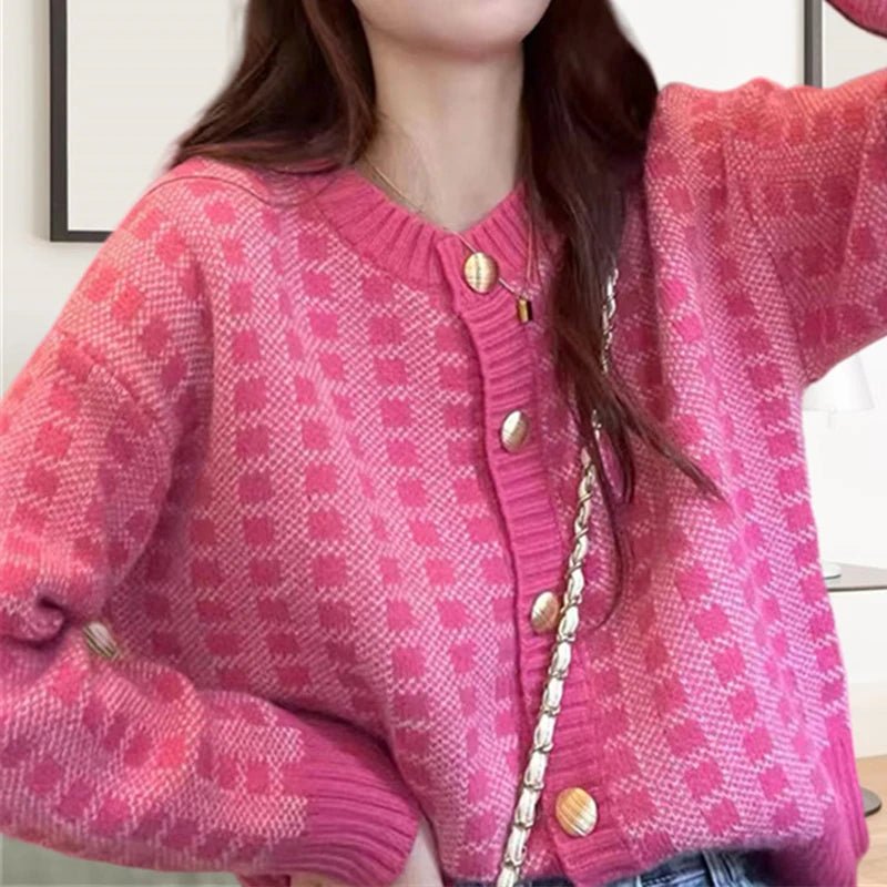 Elvira - Warmer einreihiger Strickpullover für den Herbst - Livezo