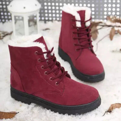Emma - Rutschfeste Schneestiefel mit Schnürsenkeln - Livezo