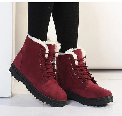 Emma - Rutschfeste Schneestiefel mit Schnürsenkeln - Livezo