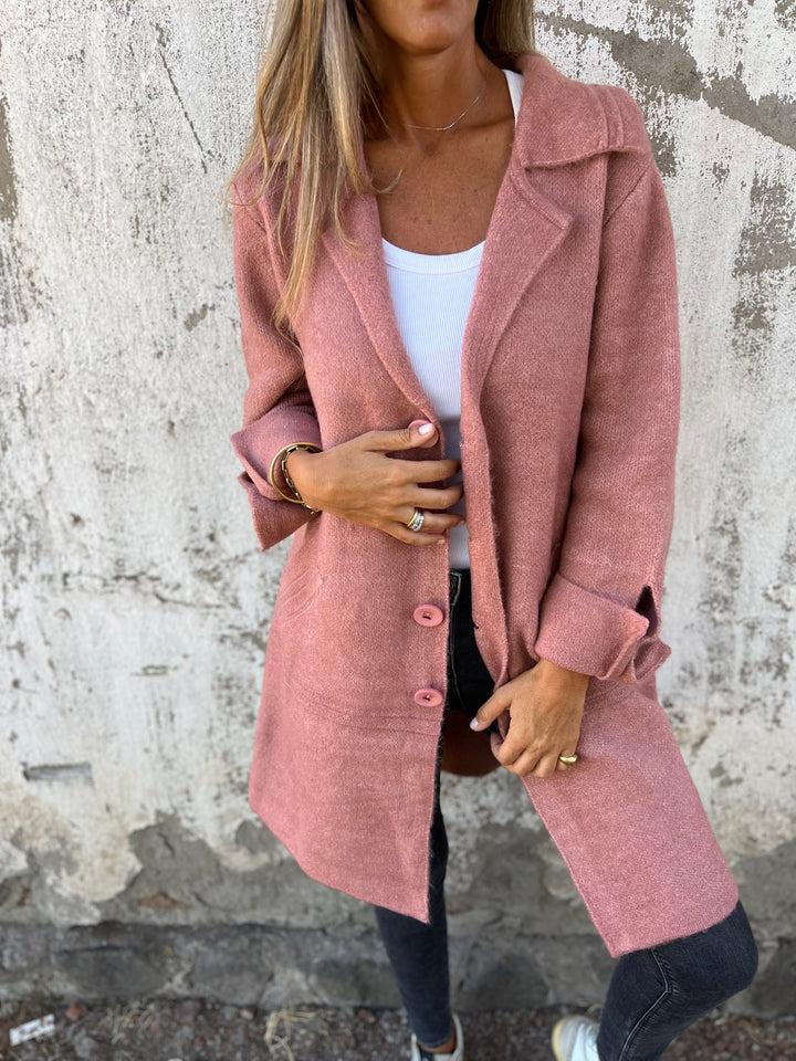 Emmi - Lässiger langer Mantel mit Revers - Livezo