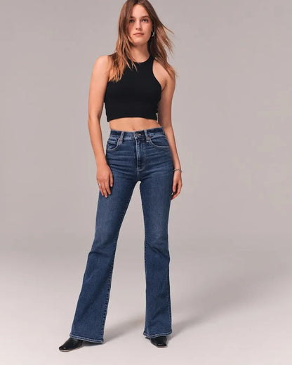 Erika - Ultra High Rise Stretch Flare - Jeans - Livezo