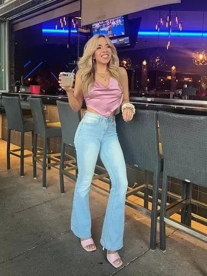 Erika - Ultra High Rise Stretch Flare - Jeans - Livezo