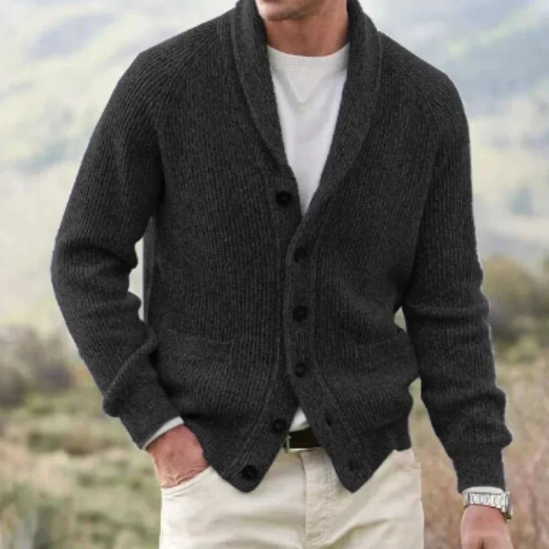 Erling - Vintage Strickjacke mit V - Ausschnitt - Livezo