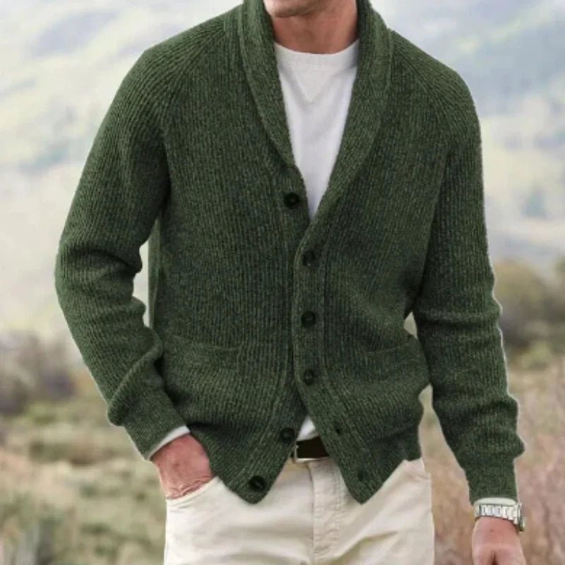 Erling - Vintage Strickjacke mit V - Ausschnitt - Livezo