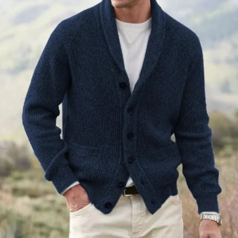 Erling - Vintage Strickjacke mit V - Ausschnitt - Livezo