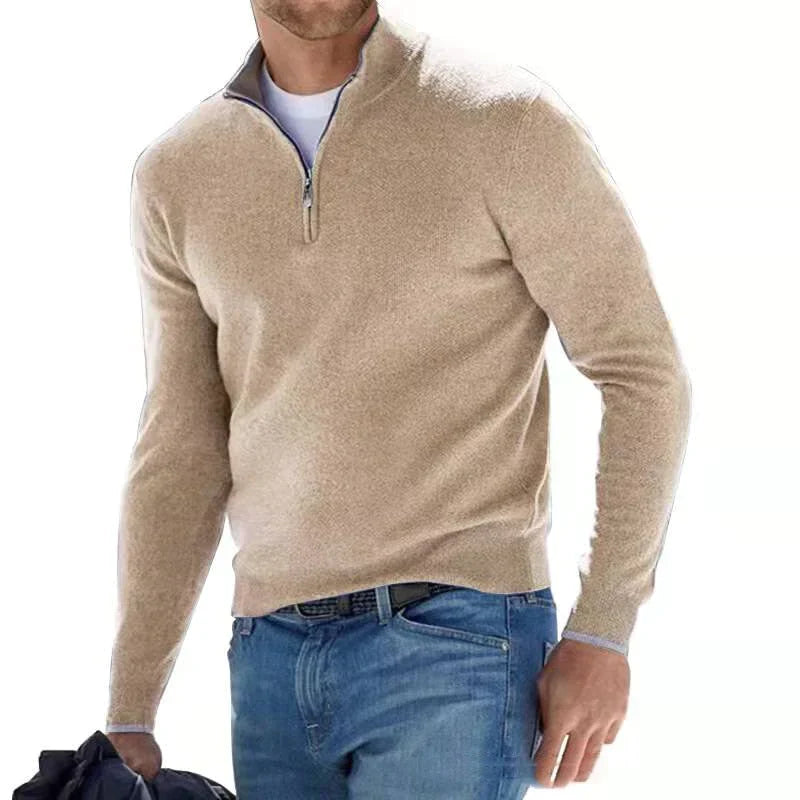 Simone - Herren Pullover mit Reißverschluss