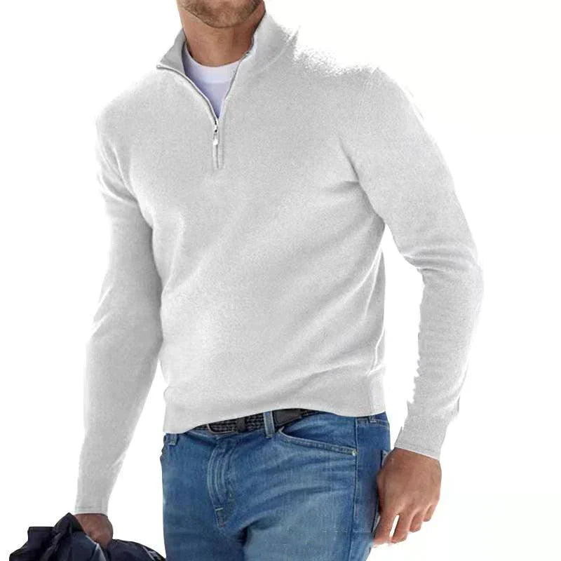 Simone - Herren Pullover mit Reißverschluss