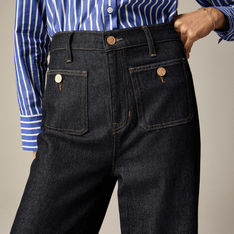 FitCurve | Bequeme High-Waist-Jeans mit weitem Bein