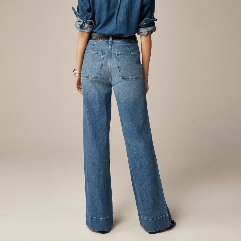 FitCurve | Bequeme High-Waist-Jeans mit weitem Bein