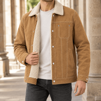 Fleece Lined Woven Jacket - Harren Cole