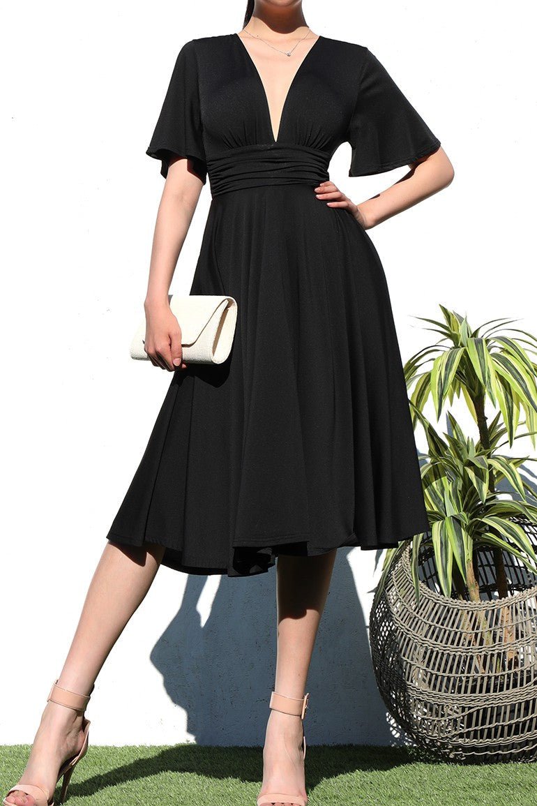 Flowy Midi Dress - Anmutiger Stil für jede Gelegenheit - Livezo