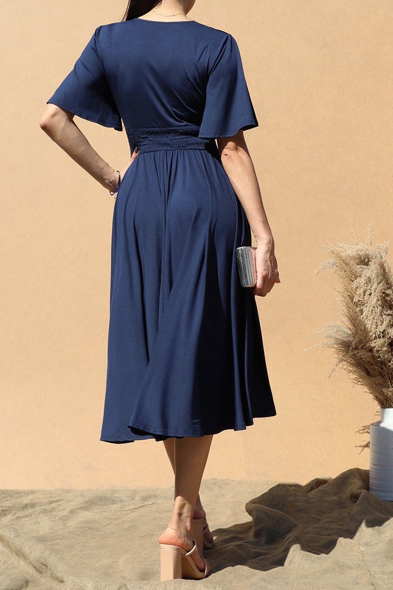 Flowy Midi Dress - Anmutiger Stil für jede Gelegenheit - Livezo