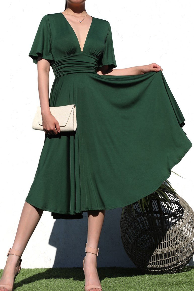 Flowy Midi Dress - Anmutiger Stil für jede Gelegenheit - Livezo