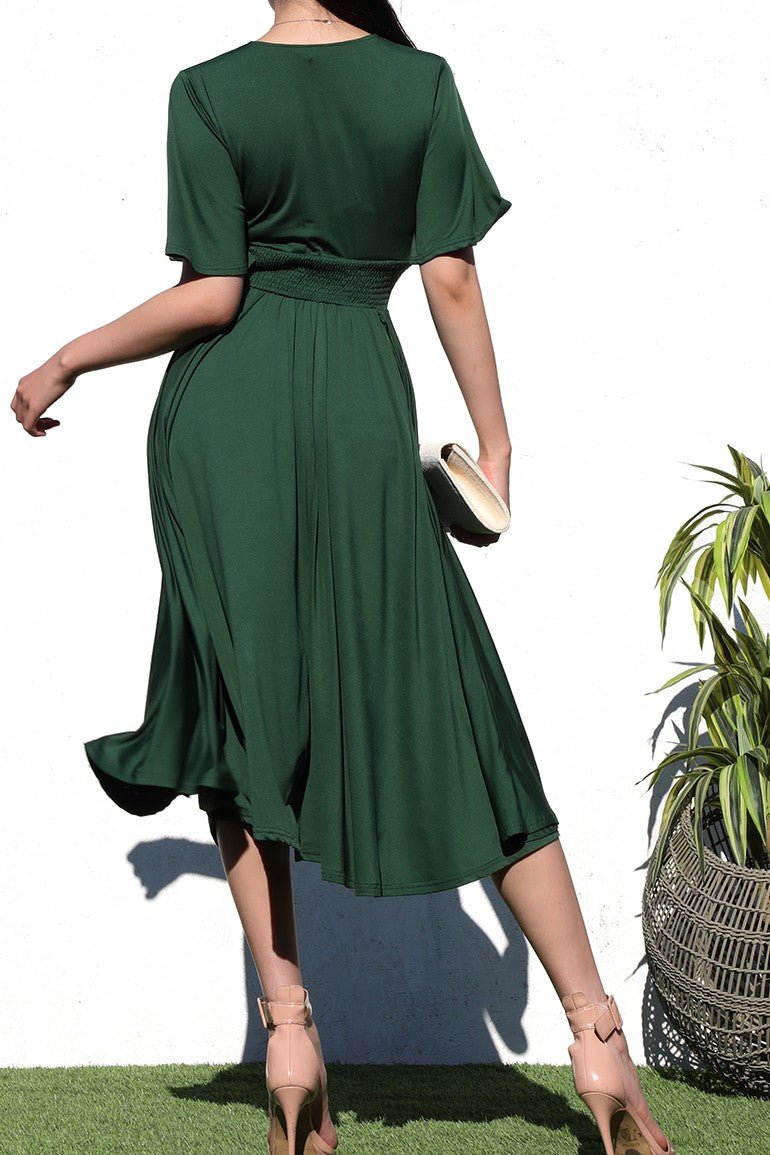 Flowy Midi Dress - Anmutiger Stil für jede Gelegenheit - Livezo
