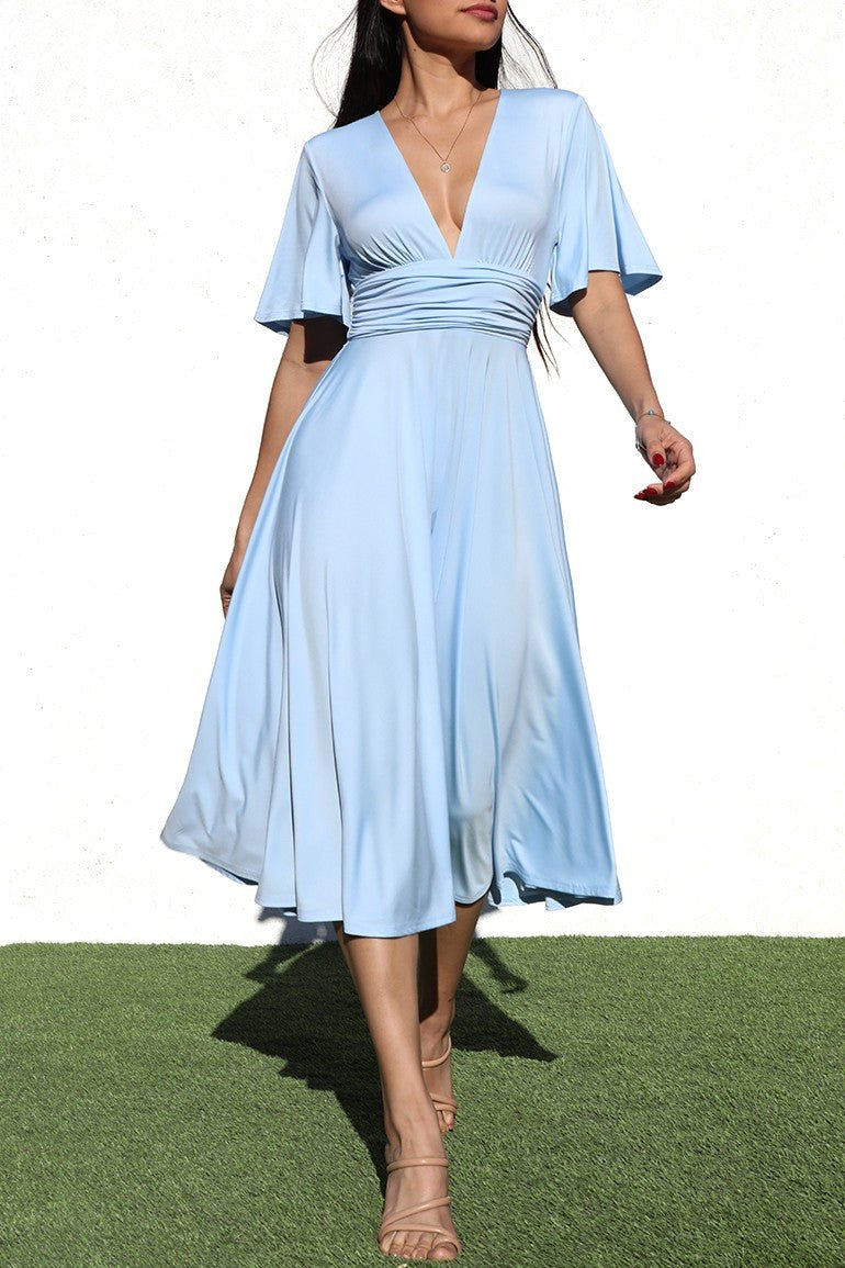 Flowy Midi Dress - Anmutiger Stil für jede Gelegenheit - Livezo