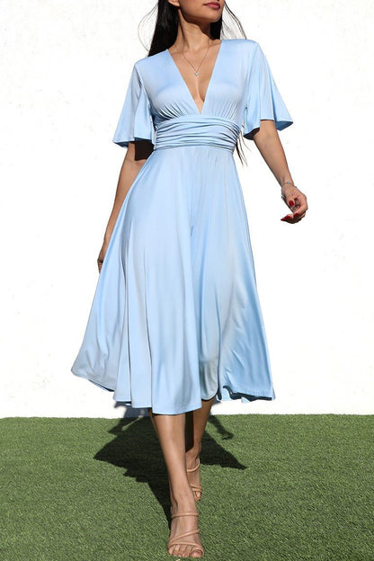 Flowy Midi Dress - Anmutiger Stil für jede Gelegenheit - Livezo