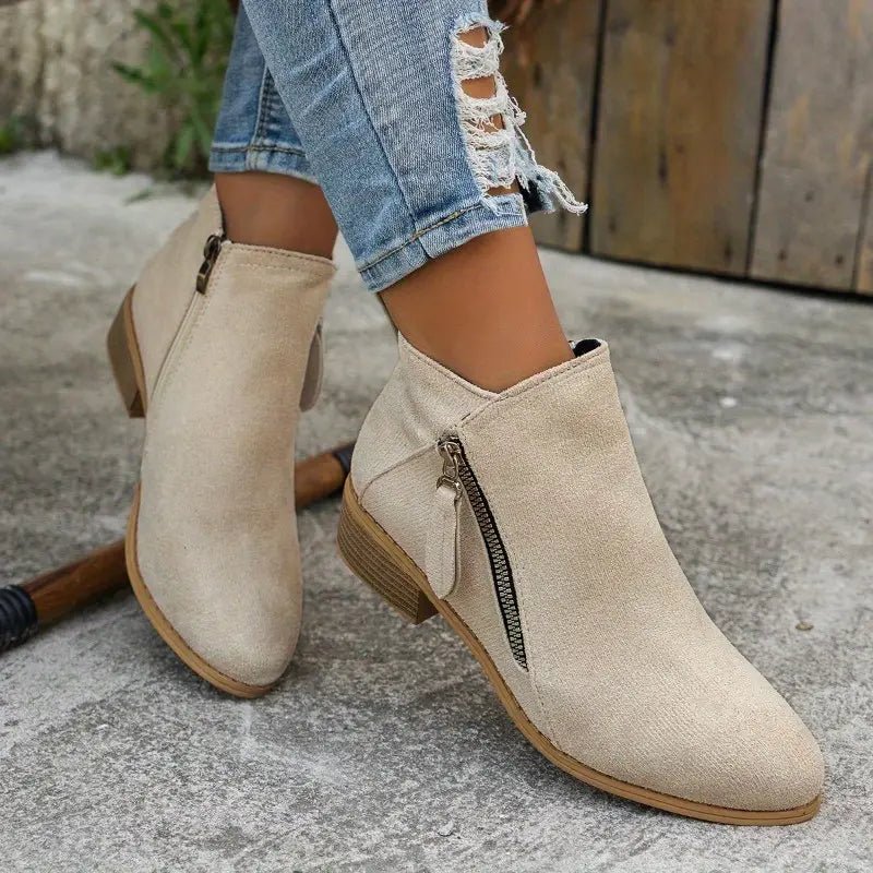 Freya | Damen Stiefeletten mit Reißverschluss - Livezo