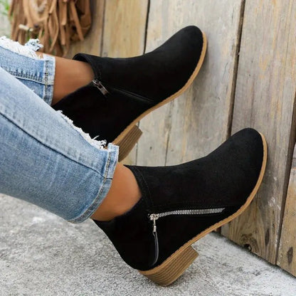 Freya | Damen Stiefeletten mit Reißverschluss - Livezo