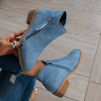 Freya | Damen Stiefeletten mit Reißverschluss - Livezo