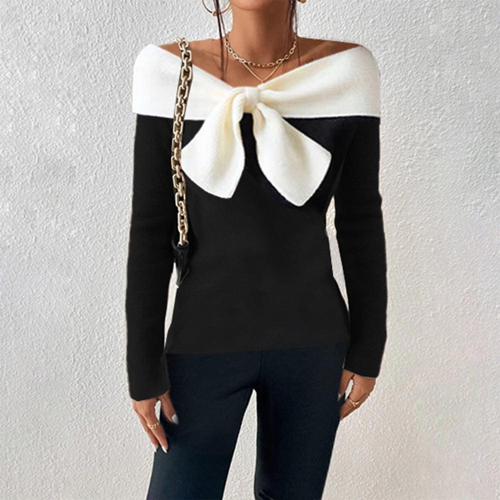 Friedhilde - Eleganter Pullover mit V - Ausschnitt - Livezo